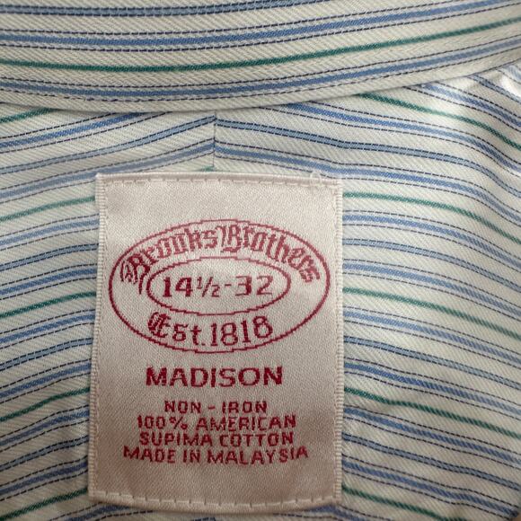 Brooks Brothers Madison Button Down Dress Shirt 14.5-32 - Picture 4 of 4